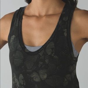 Lululemon Circadian Tank Butterfly Fatigue size 6